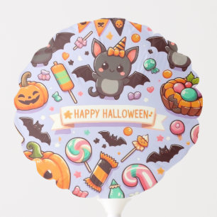 Happy halloween cute bats candy balloon