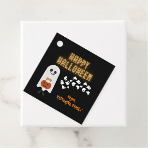 Happy Halloween cute custom gift goody bag sticker Favor Tags
