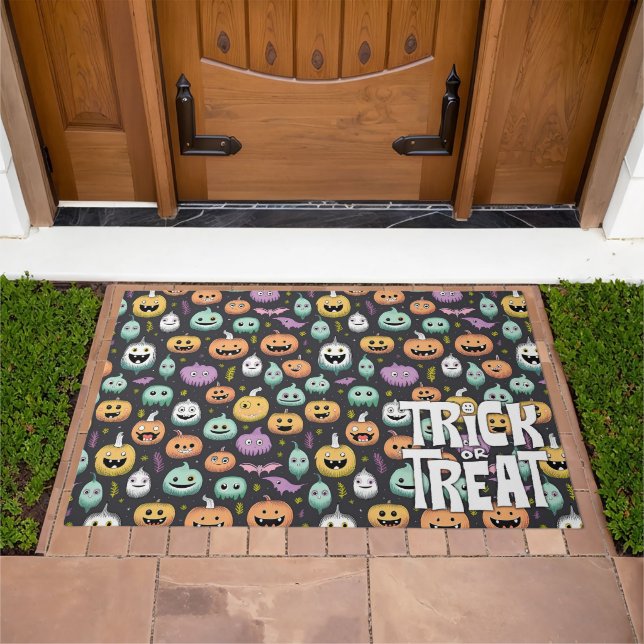 Happy halloween cute doormat (Outdoor)