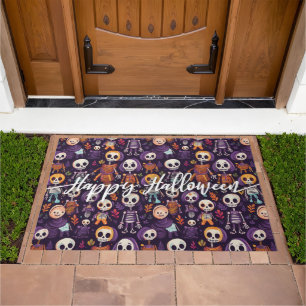 Happy halloween cute doormat