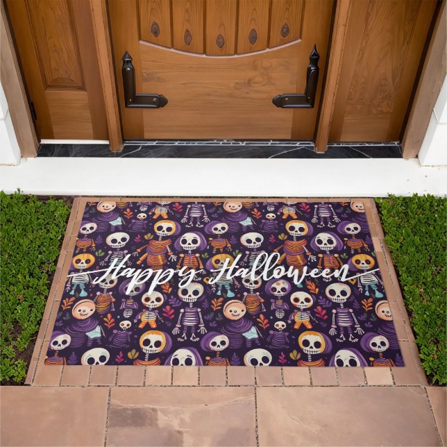 Happy halloween cute doormat (Outdoor)