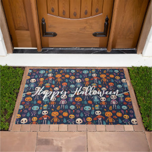 Happy halloween cute doormat