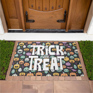 Happy halloween cute doormat