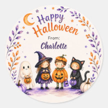 Happy Halloween Cute Fun Ghost Personalized