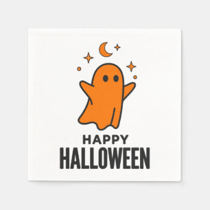 Happy Halloween Cute Ghost Napkins