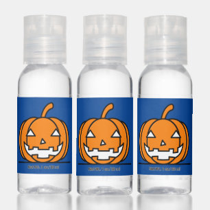 Happy Halloween   Cute Jack O Lantern Face Hand Sanitizer