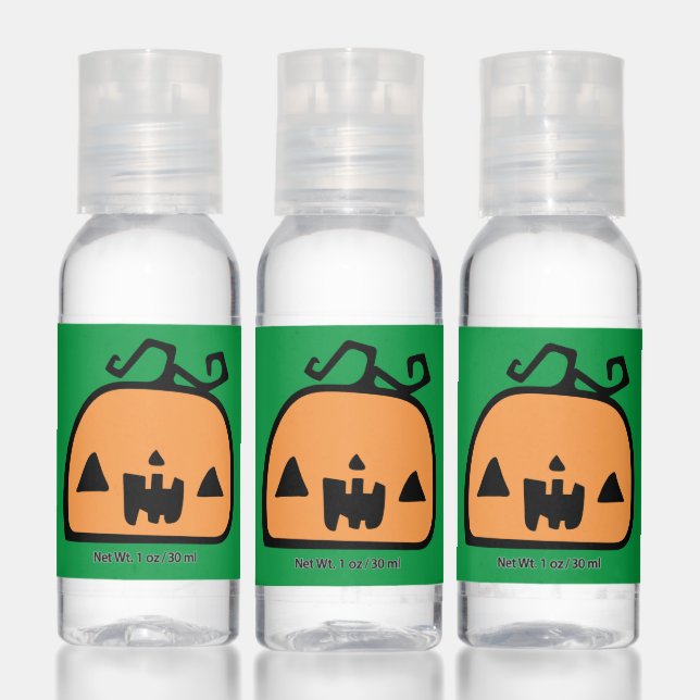Happy Halloween | Cute Jack O Lantern Face Hand Sanitizer (Set)