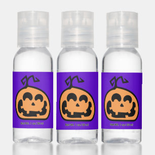 Happy Halloween   Cute Jack O Lantern Face Hand Sanitizer