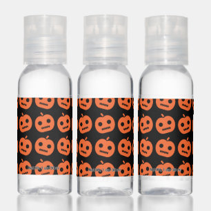 Happy Halloween   Cute Jack O Lantern Pattern Hand Sanitizer