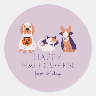 Halloween Costumed Pets Sticker Sheets - 12 Pc.