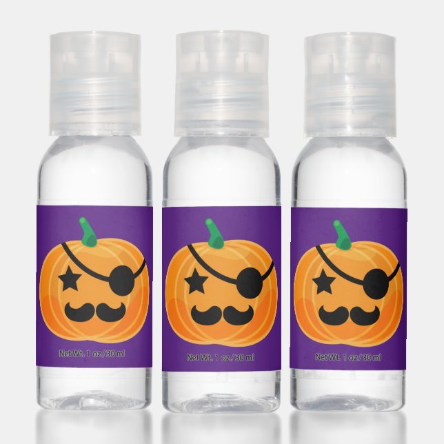 Happy Halloween | Cute Pirate Jack O Lantern Hand Sanitizer (Set)