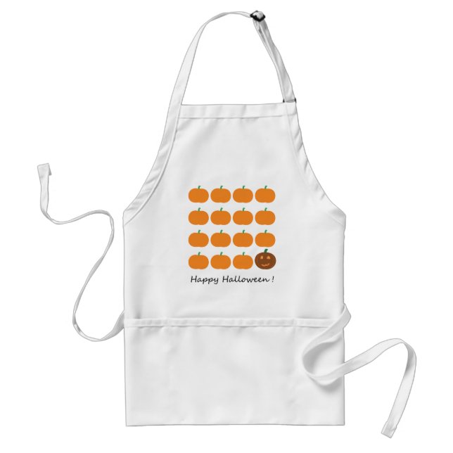 Happy Halloween Cute Pumpkin Patch Adult Apron (Front)