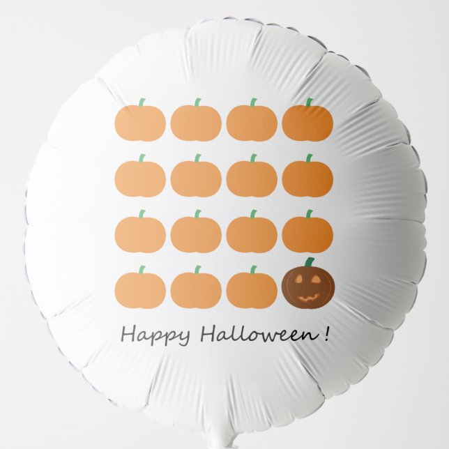Happy Halloween Cute Pumpkin Patch Balloon (Front)