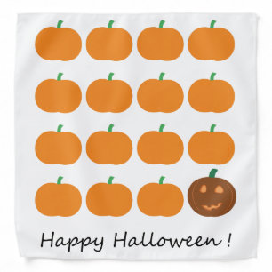 Happy Halloween Cute Pumpkin Patch Bandana