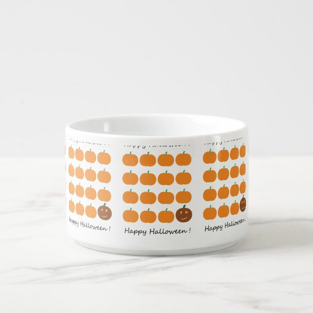 Happy Halloween Cute Pumpkin Patch Bowl (Center)