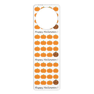 Happy Halloween Cute Pumpkin Patch Door Hanger