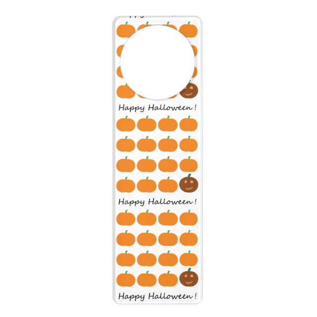 Happy Halloween Cute Pumpkin Patch Door Hanger (Front)