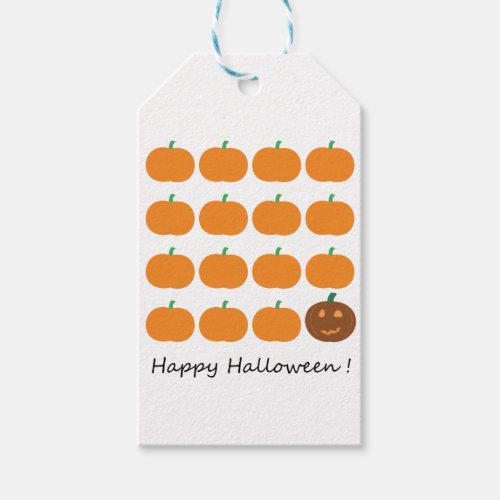 Happy Halloween Cute Pumpkin Patch Gift Tags