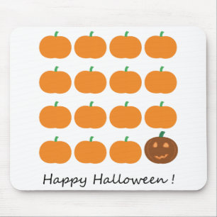 Happy Halloween Cute Pumpkin Patch Mouse Pad