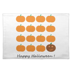Happy Halloween Cute Pumpkin Patch Placemat