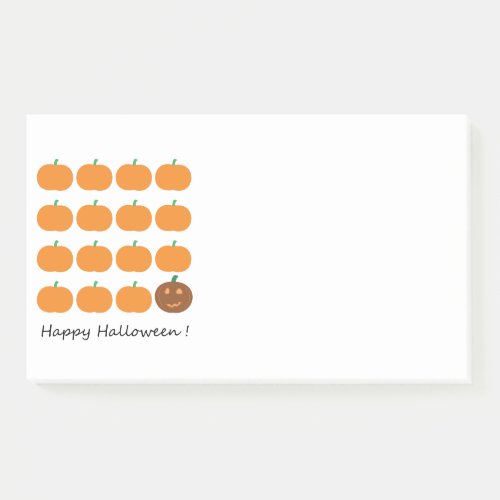Happy Halloween Cute Pumpkin Patch Post_it Notes