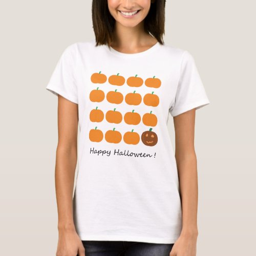 Happy Halloween Cute Pumpkin Patch T_Shirt