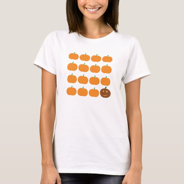 Happy Halloween Cute Pumpkin Patch T-Shirt (Front)