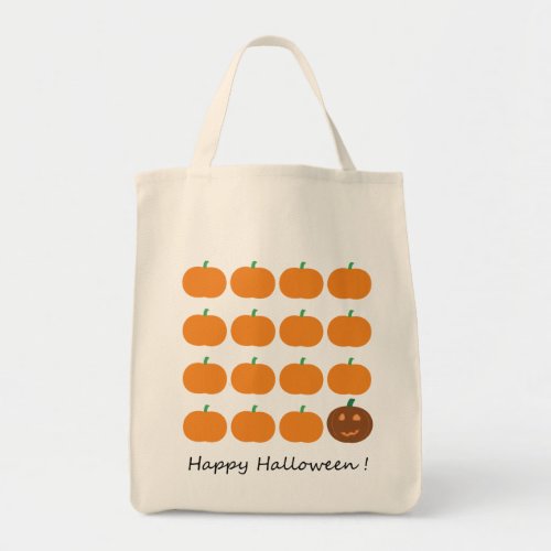 Happy Halloween Cute Pumpkin Patch Tote Bag