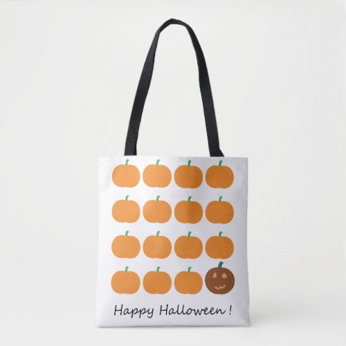 Happy Halloween Cute Pumpkin Patch Tote Bag