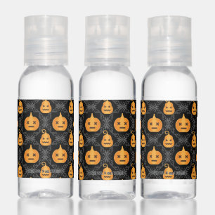 Happy Halloween   Cute Pumpkin Plaid Hand Sanitizer