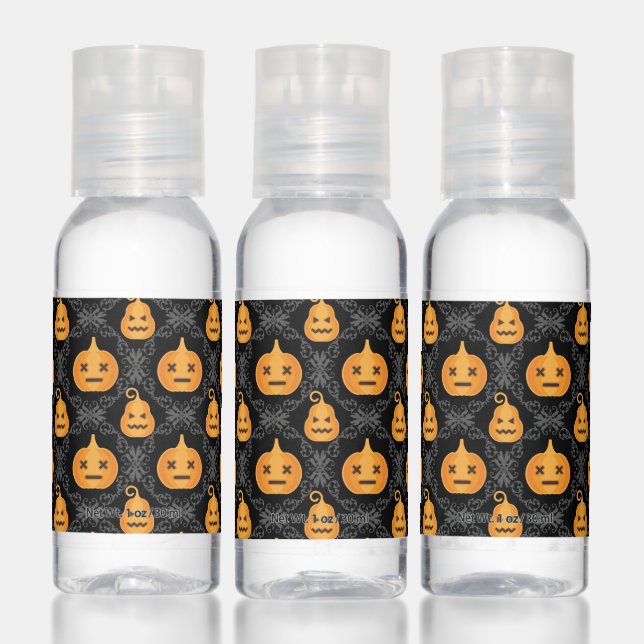 Happy Halloween | Cute Pumpkin Plaid Hand Sanitizer (Set)