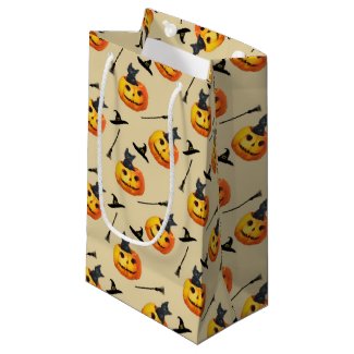 Happy Halloween Cute Spooks Black Cat Pattern Smal Small Gift Bag