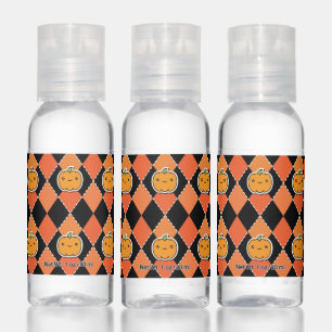 Happy Halloween Cute Tartan Pattern Hand Sanitizer