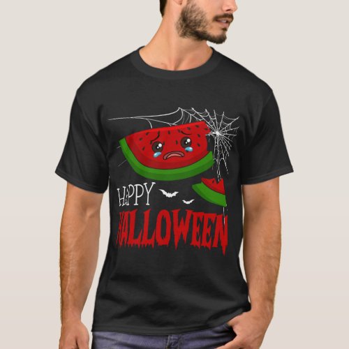 Happy Halloween Cute Watermelon Halloween Costume  T_Shirt