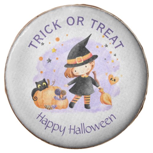 Happy Halloween Cute Witch Dipped Oreos