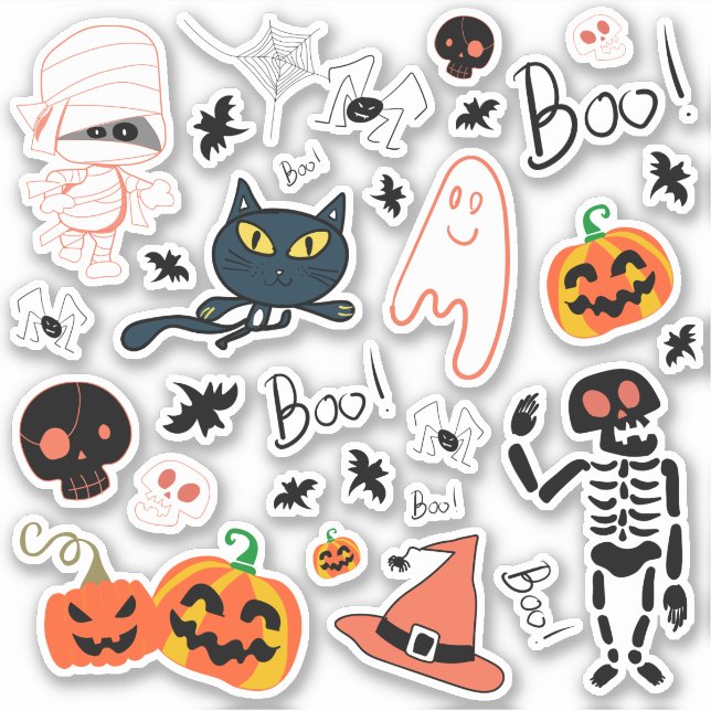 Happy Halloween | Cutie Trick or Treat Sticker (Front)