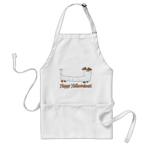 Happy Halloween Dachshund Adult Apron