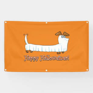 Happy Halloween Dachshund Banner