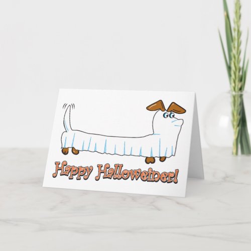 Happy Halloween Dachshund Card