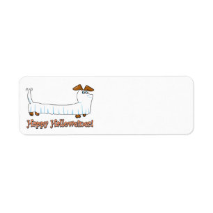 Happy Halloween Dachshund Label
