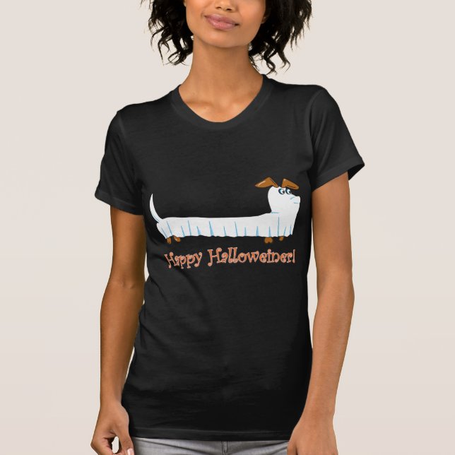 Happy Halloween Dachshund T-Shirt (Front)