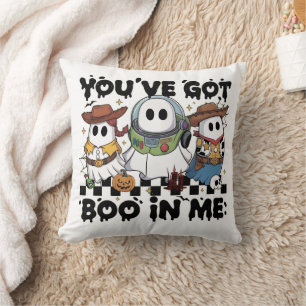 Happy Halloween - Dancing Skeleton Throw Pillow
