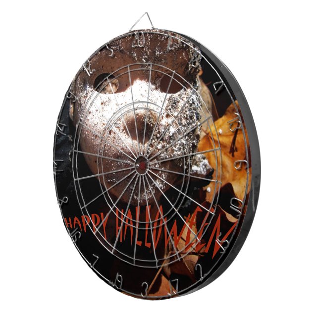 Happy Halloween Dartboard With Darts (Front Right)