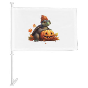 Happy Halloween Day - Funny Halloween Classic T-Sh Car Flag