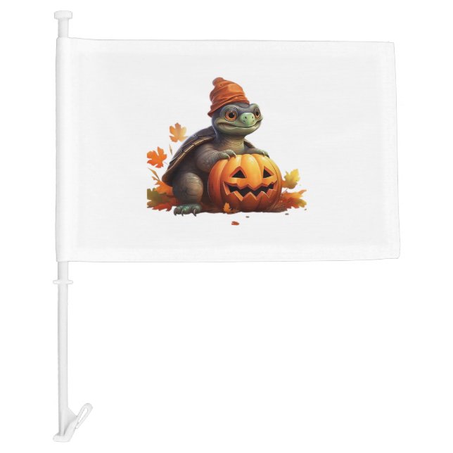 Happy Halloween Day - Funny Halloween Classic T-Sh Car Flag (Front)