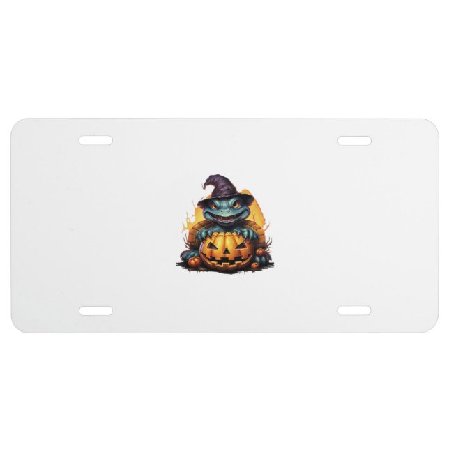 Happy Halloween Day - Funny Halloween Classic T-Sh License Plate (Front)