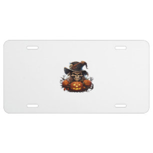 Happy Halloween Day - Funny Halloween Classic T-Sh License Plate
