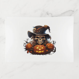 Happy Halloween Day - Funny Halloween Classic T-Sh Trinket Tray
