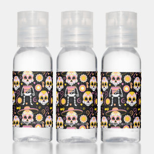 Happy Halloween Day of the Dead Pattern Hand Sanitizer