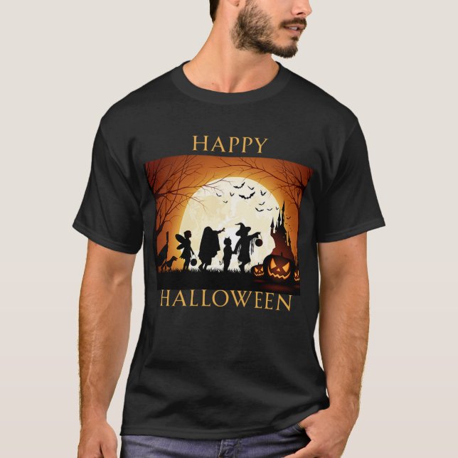 Happy Halloween Day  T-Shirt (Front)